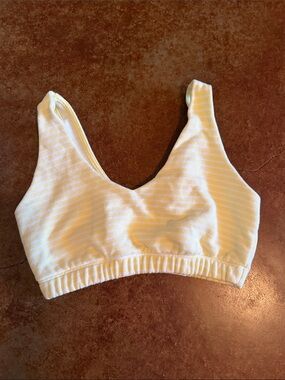 wild fable Yellow Striped Ribbed Bralette size xxs never worn